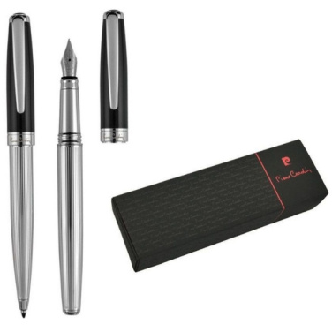 Logotrade promotional products photo of: Writing set ballpoint pen & fountain pen CHRISTOPHE Pierre Cardin