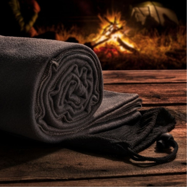 Logotrade promotional giveaway image of: Blanket BRISA Schwarzwolf