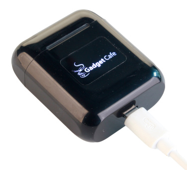 Logotrade corporate gift picture of: Wireless earbuds with light up logo