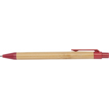Logo trade corporate gifts image of: Wheatstraw and bamboo ballpen HALLE