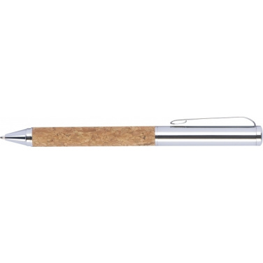 Logotrade promotional giveaway picture of: Twist-ballpen metal and cork LILLEHAMMER