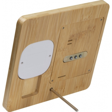 Logotrade advertising product picture of: Bamboo weather station GRANADA