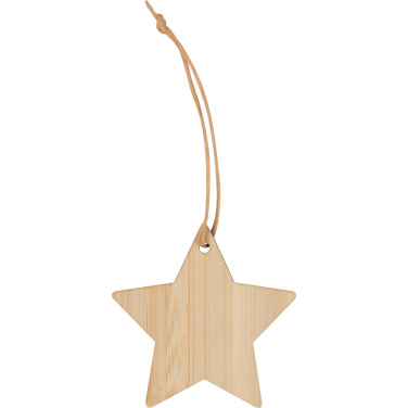 Logotrade business gift image of: Bamboo star pendant FOGGIA