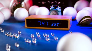 Logo trade advertising products image of: Desk clock TRONDHEIM