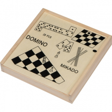 Logo trade promotional items picture of: Wooden game collection RIGA