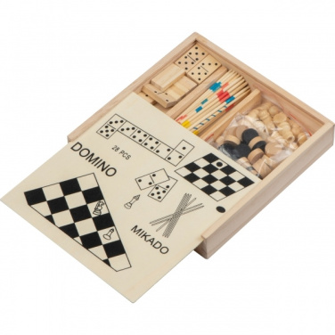 Logotrade promotional giveaway picture of: Wooden game collection RIGA