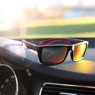 Logo trade advertising products picture of: Sunglasses IRAVADI Schwarzwolf