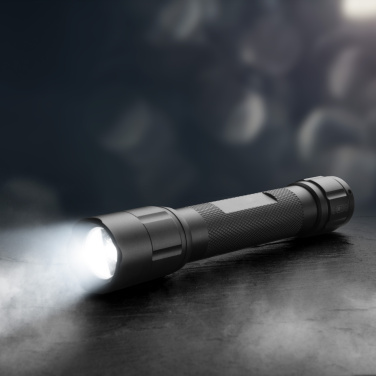 Logo trade promotional giveaways image of: Flashflight ONTAKU Schwarzwolf