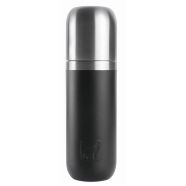 Logotrade promotional merchandise picture of: Vacuum bottle DINARA Schwarzwolf