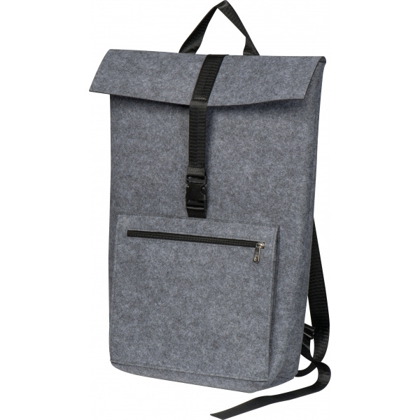 Logo trade promotional item photo of: RPET Felt Backpack BIRMINGHAM