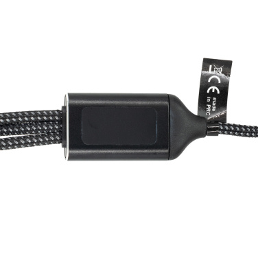 Logo trade promotional gift photo of: 3 in 1 cable with elighted logo Pierre Cardin