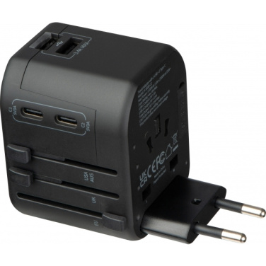 Logo trade promotional merchandise picture of: Travel Adapter Maracena