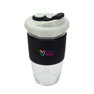 Logo trade promotional products image of: Glass coffee cup 424 ml