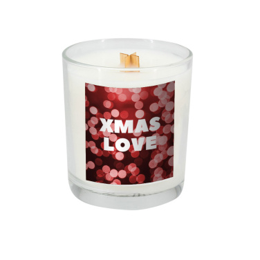 Logo trade promotional products picture of: Soy candle 190g Christmas love