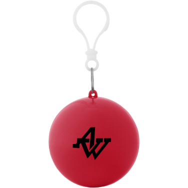 Logotrade promotional merchandise image of: Xina rain poncho in storage ball with keychain