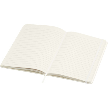 Logo trade promotional gifts image of: Bass A5 recycled hard cover notebook with lined pages