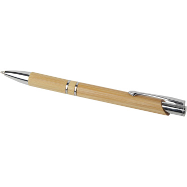 Logotrade promotional products photo of: Wicker bamboo ballpoint pen