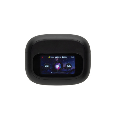 Logo trade promotional product photo of: Airtune RCS recycled plastic ANC earbuds with touch screen