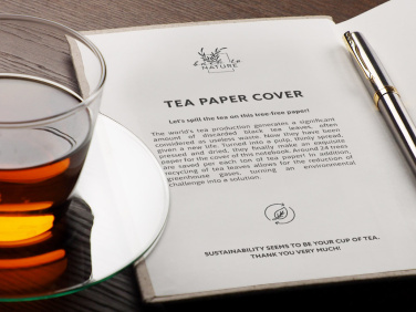 Logotrade corporate gift image of: Recycled Tea Notebook 209734000