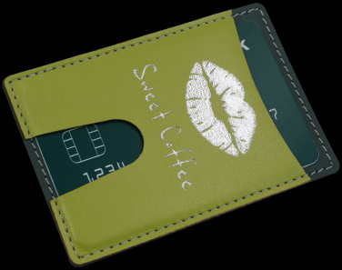 Logo trade business gifts image of: Credit card holder 544119