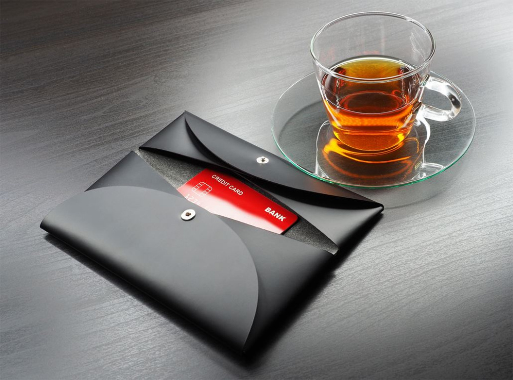 Logo trade business gifts image of: Bill holder 1195094