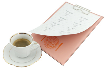 Logo trade business gift photo of: Clipboard menu 1028094