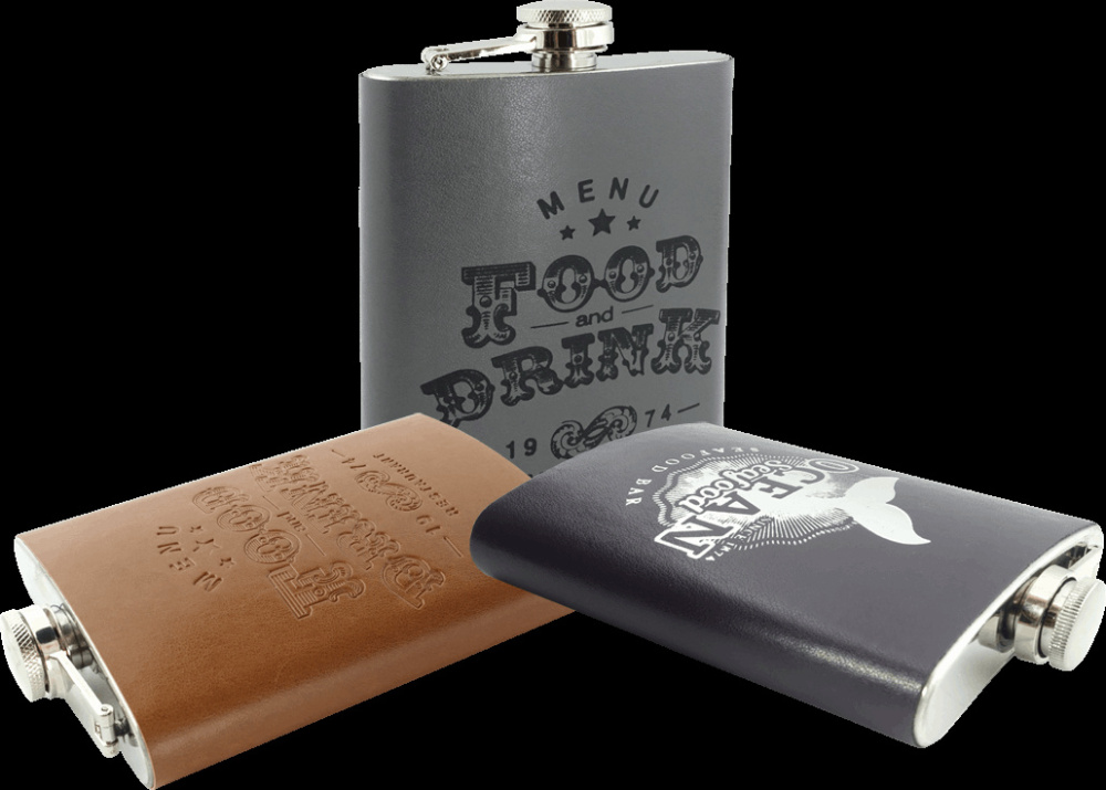 Logo trade advertising products image of: Hip flask 425119