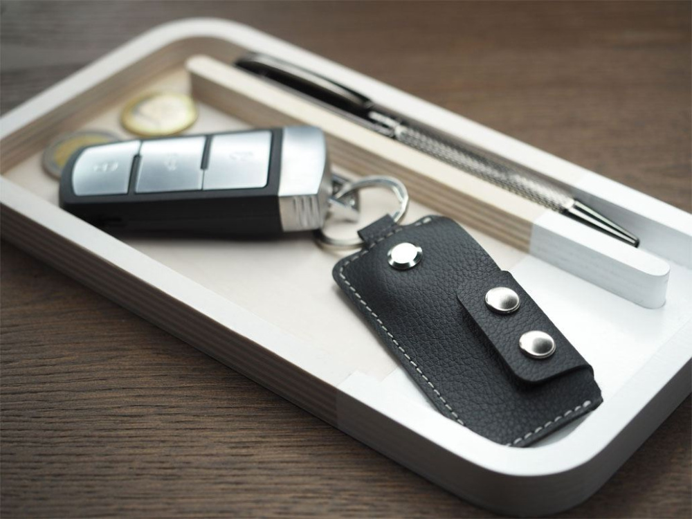 Logo trade business gift photo of: Keyring 1276157