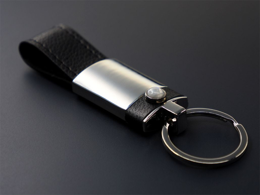 Logo trade promotional gifts picture of: Moonstone Keyring 1295095