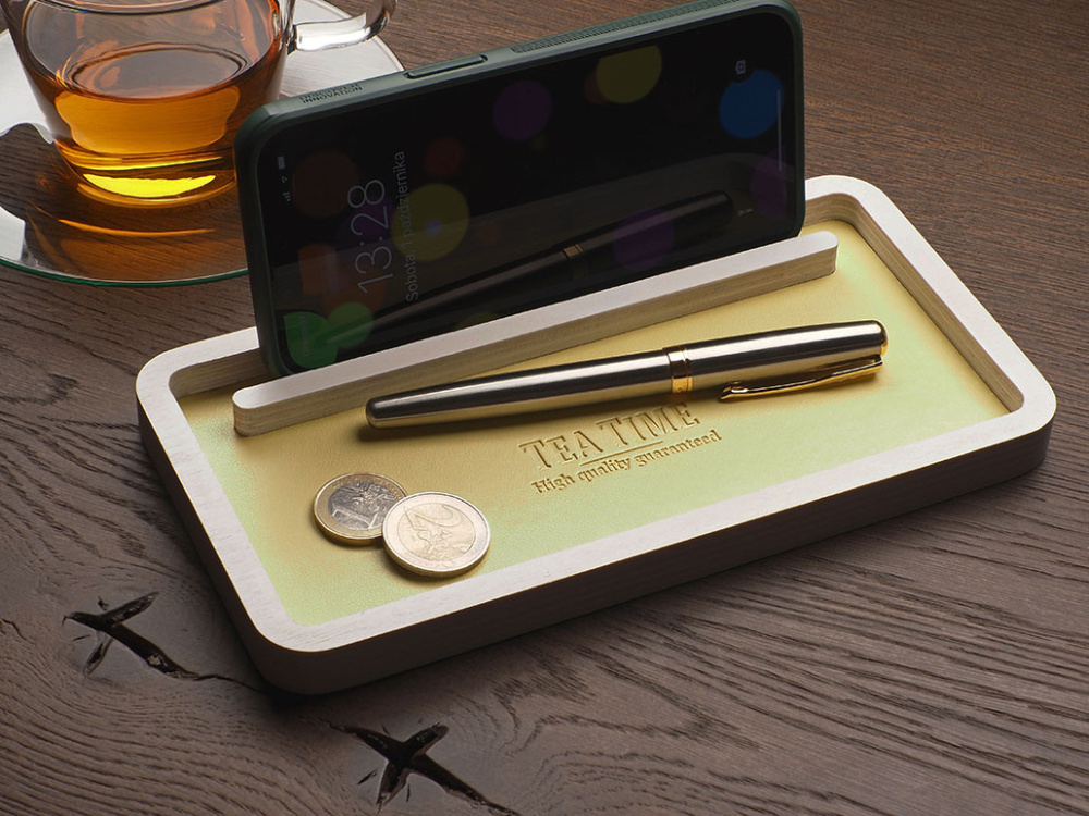 Logo trade promotional gifts picture of: Wooden organiser 1844121