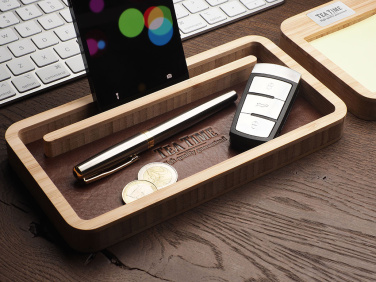 Logo trade promotional merchandise photo of: Wooden desk organiser 1852292