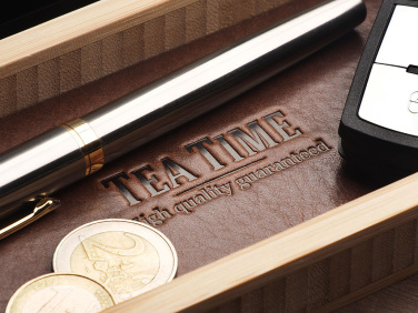 Logo trade business gift photo of: Wooden desk organiser 1852292