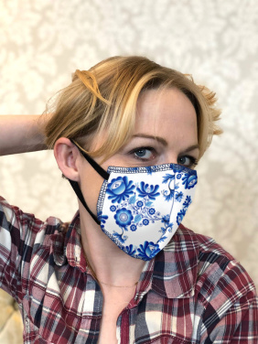 Logo trade business gift photo of: ZEFIR cotton face mask 1400165