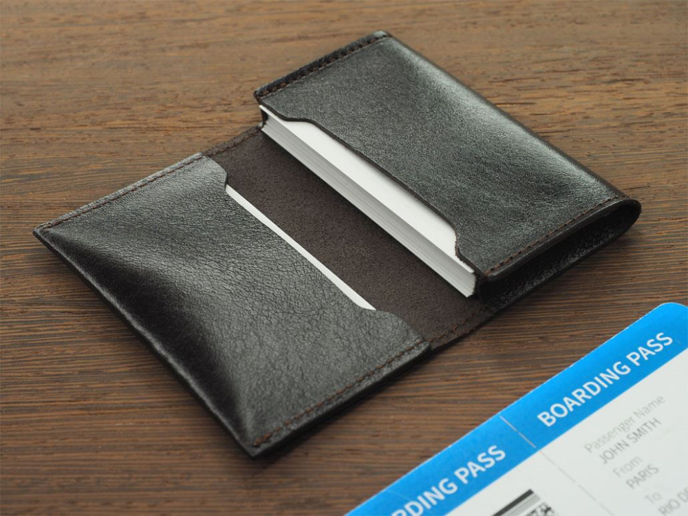 Logo trade business gifts image of: Business card holder 1166067