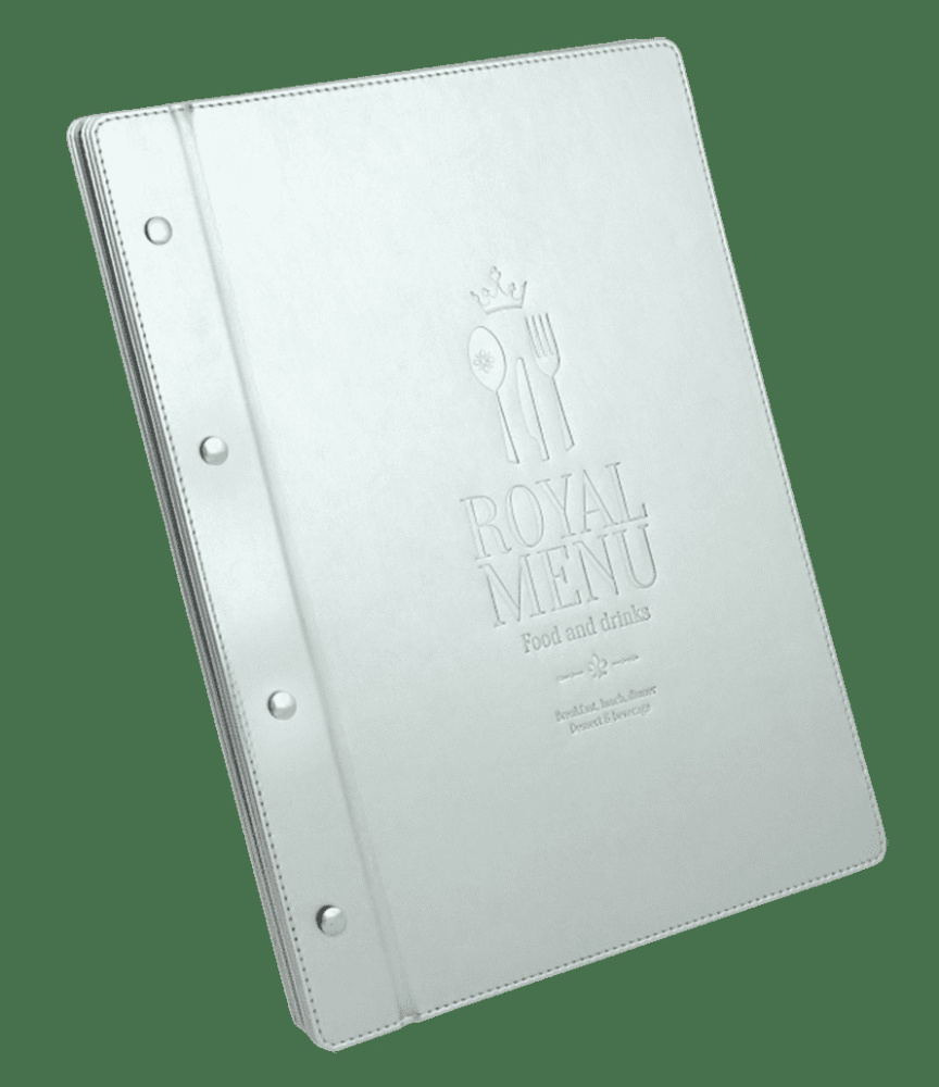 Logo trade business gifts image of: Menu cover 1084119