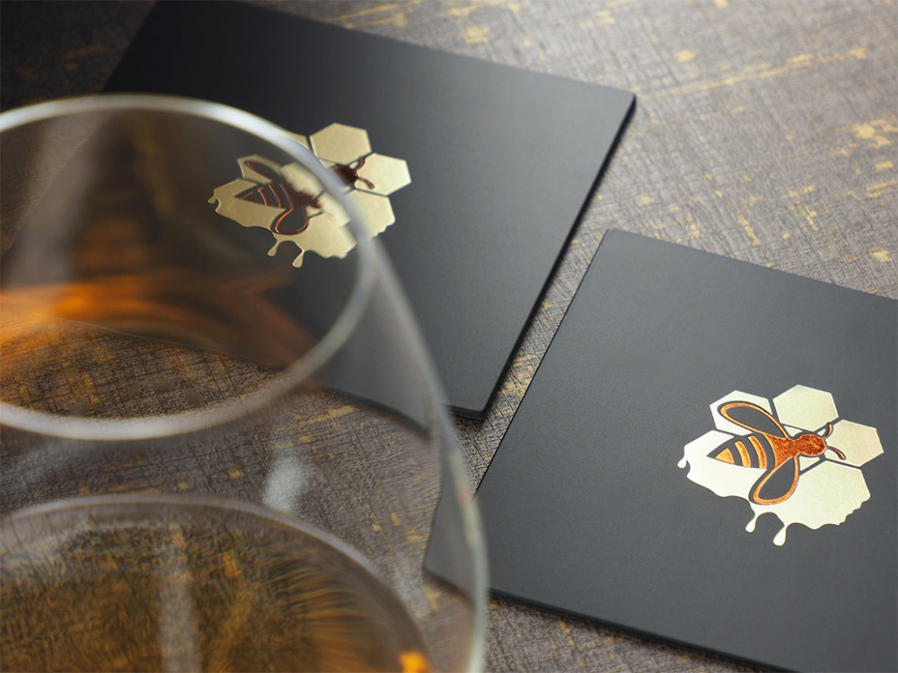 Logo trade promotional gifts image of: Coaster 1046094