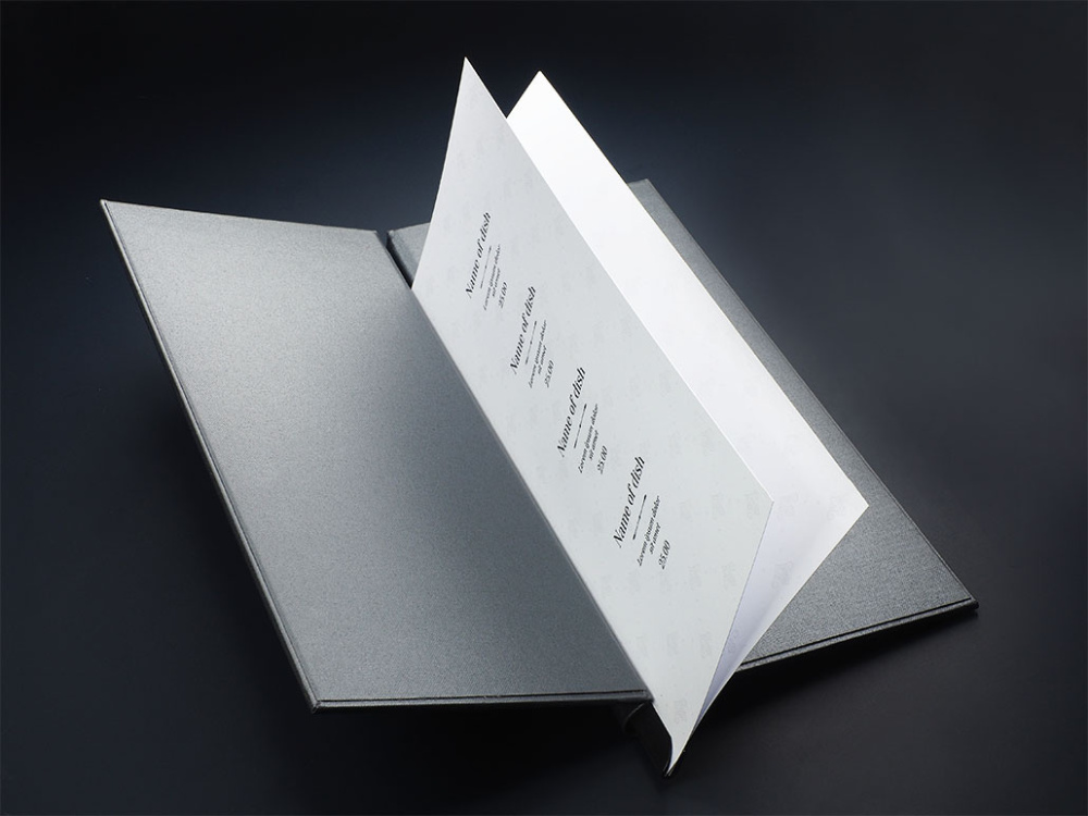 Logo trade promotional products image of: Menu cover 1680280