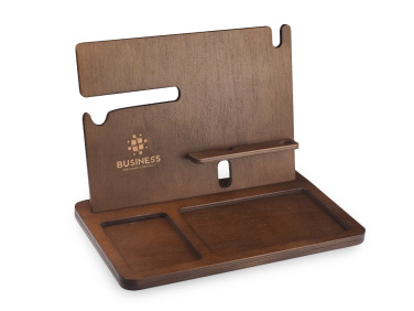 Logo trade promotional items image of: Wooden organiser 2016121