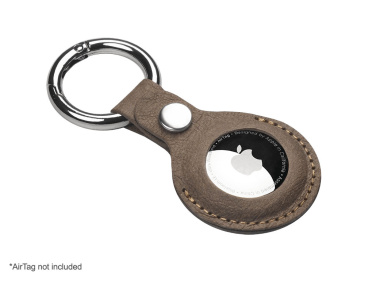 Logo trade business gifts image of: Keyring with holder for AirTag 1914106
