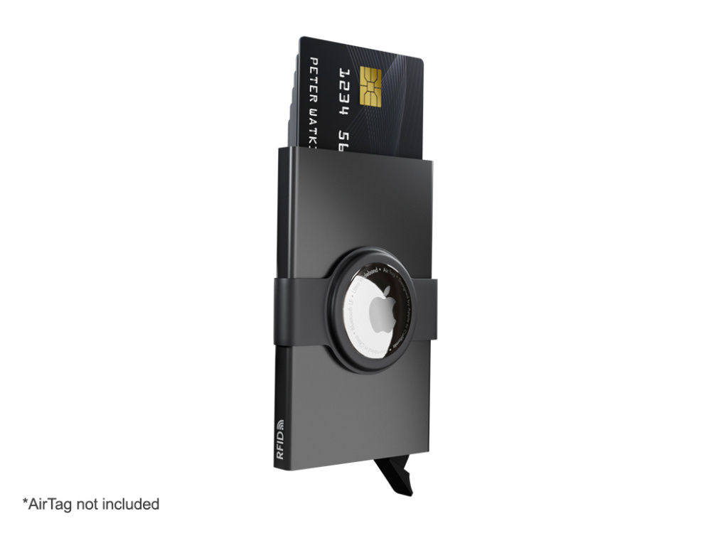 Logotrade advertising products photo of: RFID credit card case with holder for AirTag 2163108
