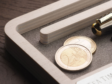 Logotrade promotional giveaway image of: Wooden desk organiser 1818121