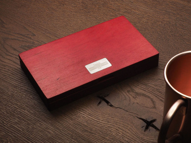 Logo trade promotional giveaway photo of: Wooden bill box 1816121