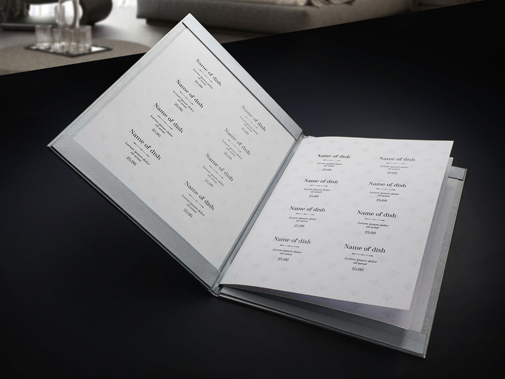 Logo trade promotional products image of: Menu cover 1679280