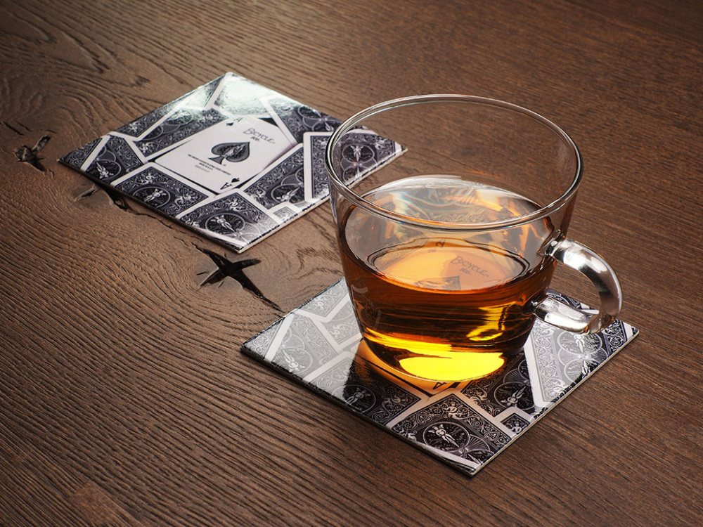 Logo trade promotional gifts image of: Printed paper coaster 1838117