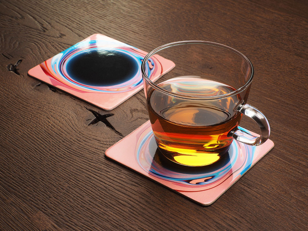 Logo trade promotional giveaways image of: Printed paper coaster 1839117