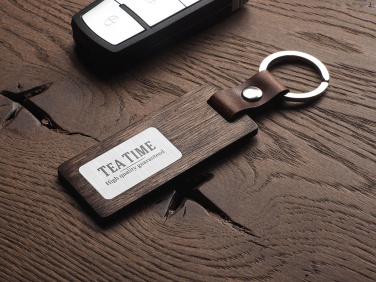 Logotrade promotional giveaway image of: Wooden keyring 1853121