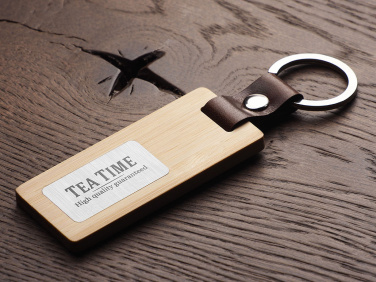 Logo trade promotional gifts picture of: Wooden keyring 1853292