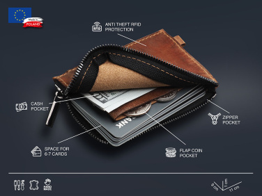 Logo trade promotional gift photo of: Wallet 1935310