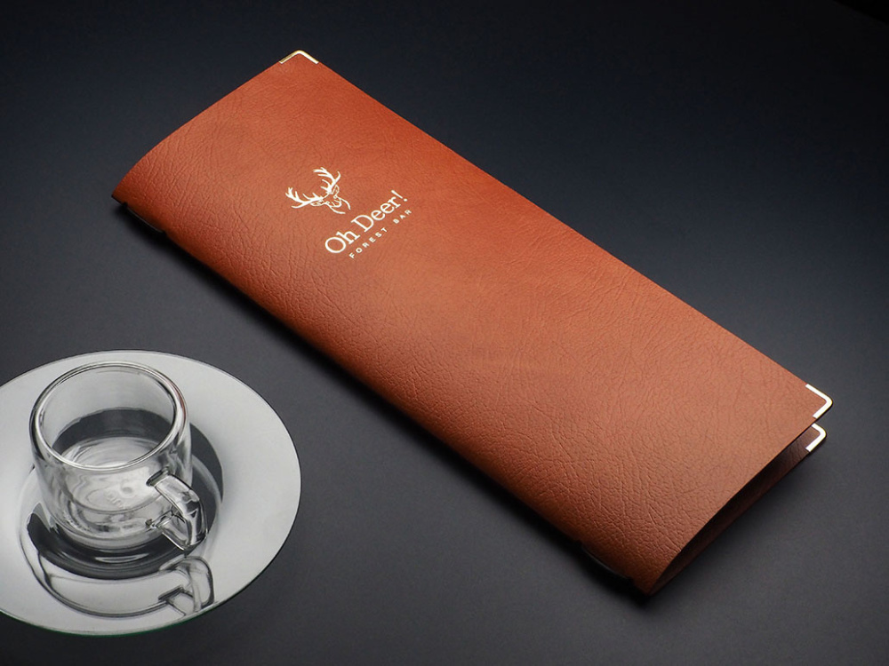 Logo trade advertising products image of: Menu cover Ambiente 1947318