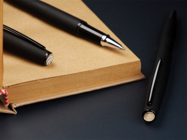 Logo trade business gifts image of: Striped Flint Pen set 1284036